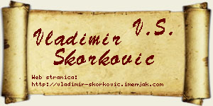 Vladimir Skorković vizit kartica
